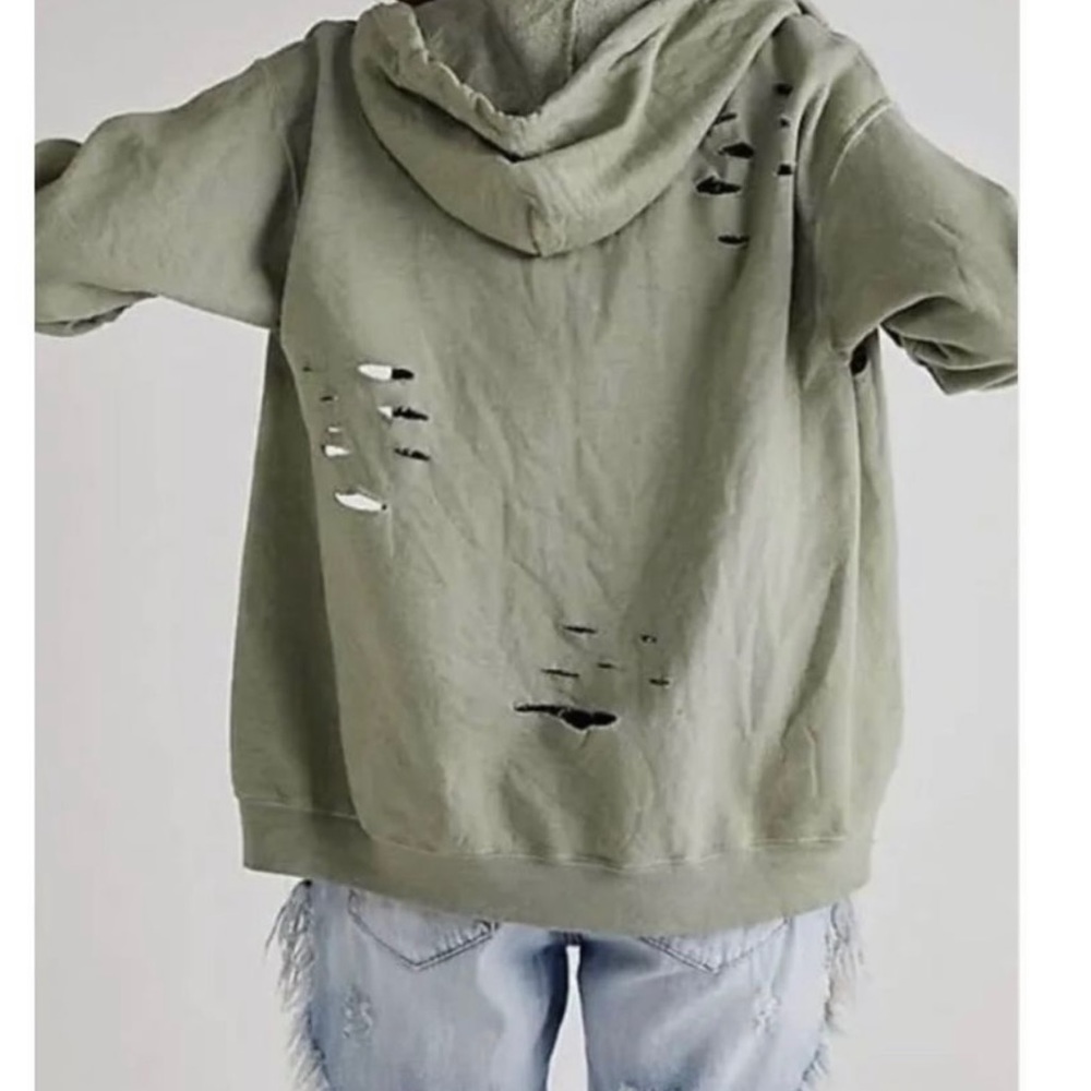 New Free People Tricia Fix Stitch Hoodie Zip up LA Size XS
